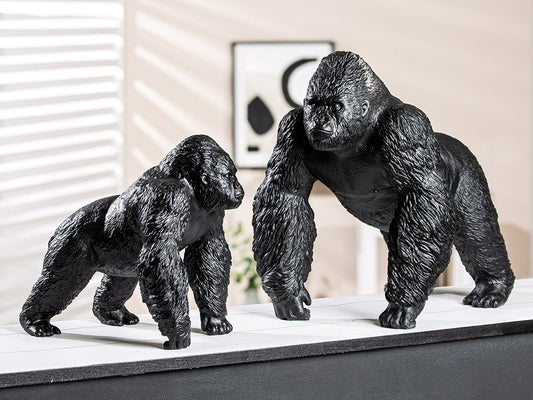 Gorilla Affe Figur Deko Afrika Urwald Skulptur Kunstharz Höhe 26 cm