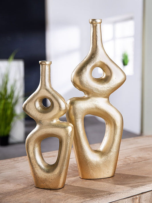 Vase - Skulptur Champagner